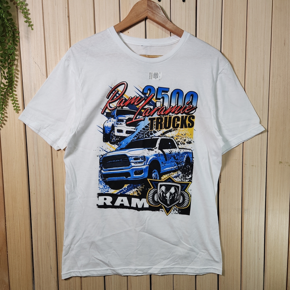 Dodge Ram Truck T Shirt White Graphic Tee. Dodge Truck Tee
